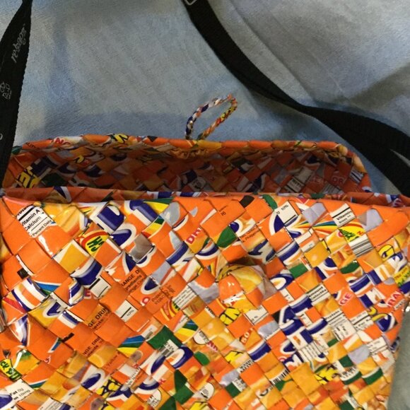 Rebagz Half the Sky Designs Upcycled Woven Shoulder Bag - Picture 5 of 12